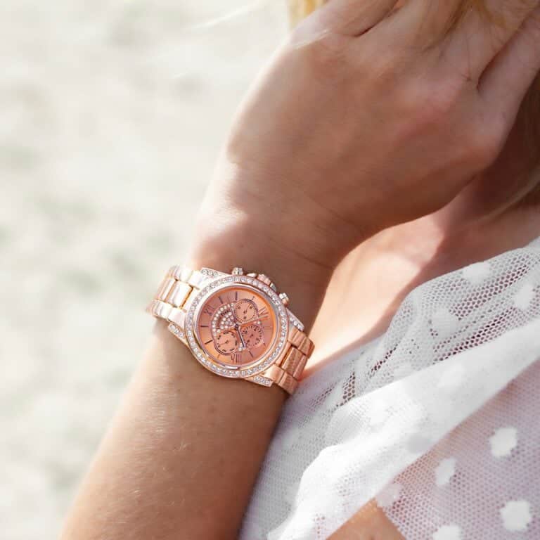 Montre Femme Louise Pearl ornée de Cristaux Swarovski® Rosé LP20