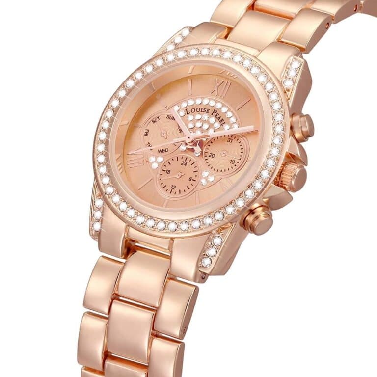 Montre Femme Louise Pearl ornée de Cristaux Swarovski® Rosé LP20