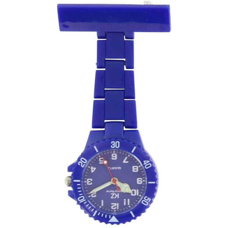 Montre infirmière Plastique Bleu broche 101