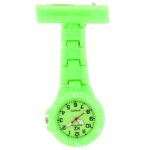 Montre infirmière Plastique Vert broche 107