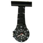 Montre infirmière Plastique Noir broche 120