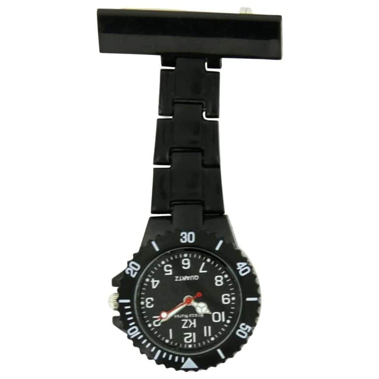 Montre infirmière Plastique Noir broche 120