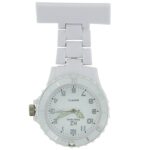 Montre infirmière Plastique Blanc broche 136