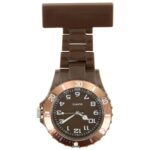Montre infirmière Plastique Chocolat broche 137