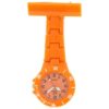 Montre infirmière Plastique Orange broche 18