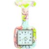 Montre Infirmière Silicone Fleurs Coeur KRAZY 195
