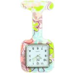 Montre Infirmière Silicone Fleurs Coeur KRAZY 195