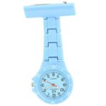 Montre infirmière Plastique Bleu Ciel broche 48