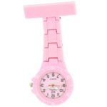 Montre infirmière Plastique Rose Bonbon broche 51