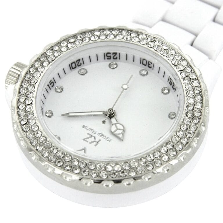 Montre Infirmière Originale Plastique Blanc Strass KRAZY 59