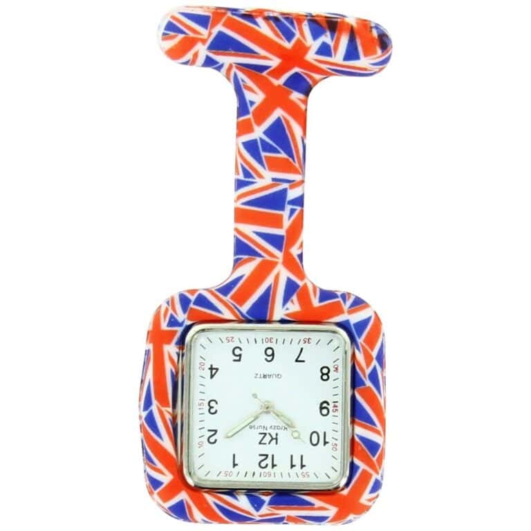 Montre Infirmière Silicone KRAZY Union Jack 60