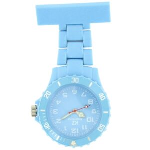 Montre infirmière Plastique Bleu broche 65