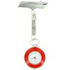 Montre Pour Infirmière Acier Ronde Rouge 94