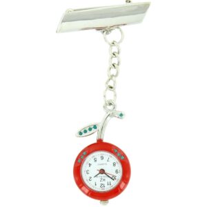Montre Pour Infirmière Acier Pomme Rouge 98