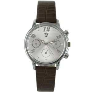 Montre Femme Couleur Marron Strass Style Chrono BELLOS