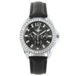 Montre Femme Noir Strass M. John
