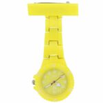 Montre infirmière Plastique Jaune broche 84