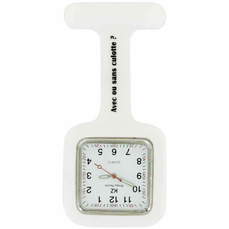 Montre Infirmière Silicone Blanc KZ Avec ou sans culotte ?