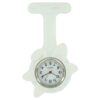 Montre Infirmière Silicone Blanc Fleur IDE