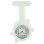 Montre Infirmière Silicone Blanc Fleur IDE