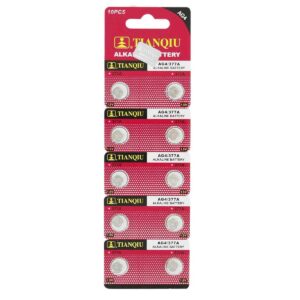 Lot de 10 piles bouton qualité supérieure AG4