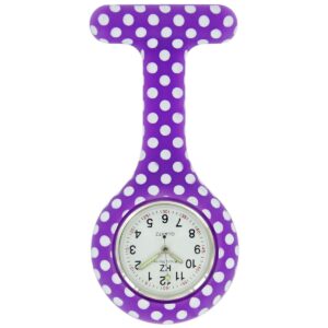 BelleMontre Infirmière Silicone Violet Pois KZ