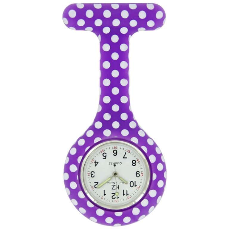 BelleMontre Infirmière Silicone Violet Pois KZ