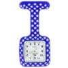 Jolie Montre Infirmière Silicone Bleu Pois KZ
