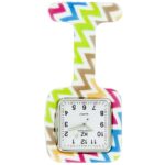 Montre Infirmière Originale en Blanc Graphique KZ