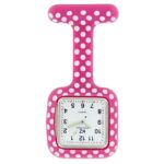 Montre Infirmière Pas Chère Silicone Rose Pois KZ
