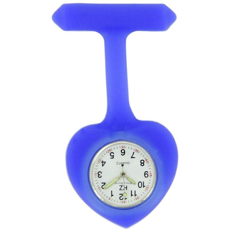 Montre pour Infirmière Silicone Bleu Coeur KZ