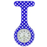 Montre pour Infirmière Silicone Bleu Pois KZ