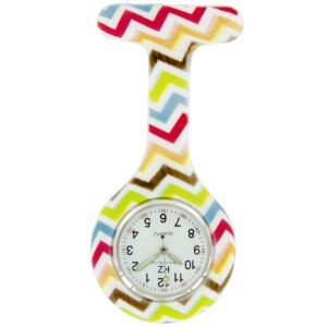 Montre Infirmière Silicone Blanc Graphique KZ