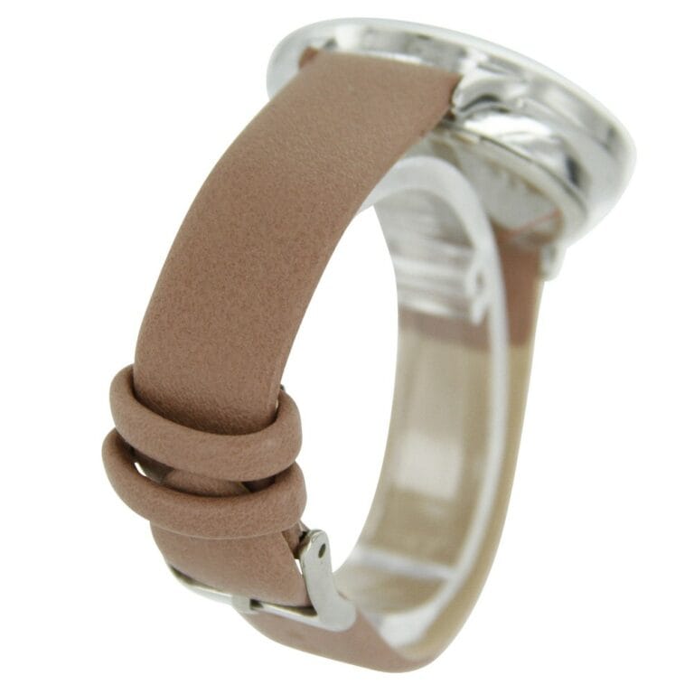 Montre Femme Marron Rosé Relief Fleur Strass MICHAEL JOHN 725