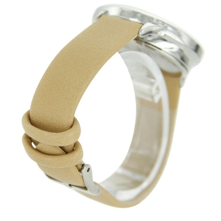 Montre Femme Caramel Relief Fleur Strass MICHAEL JOHN 759