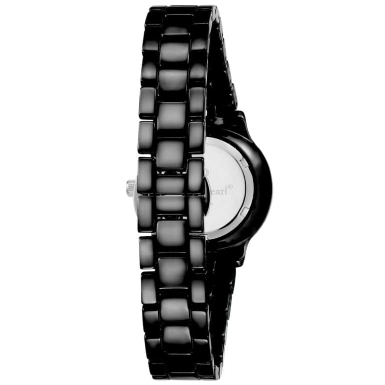 Montre Femme ornée Cristaux Swarovski® Céramique Noire Louise Pearl LP34