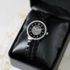 Montre Femme ornée Cristaux Swarovski® Céramique Noire Louise Pearl LP34