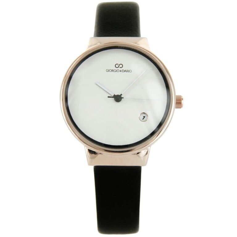 Superbe Montre Femme Dateur Bracelet Noir GIORGIO