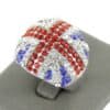 Bague Union Jack Argent Femme DAPHNEE