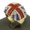 Bague Union Jack Dorée pour Femme DAPHNEE