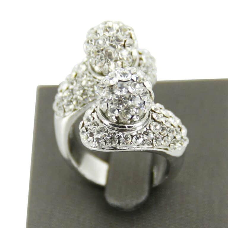 Bague Femme Boules Strass DAPHNEE