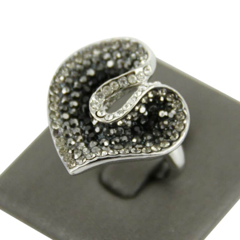 Bague Femme Feuille Strass DAPHNEE