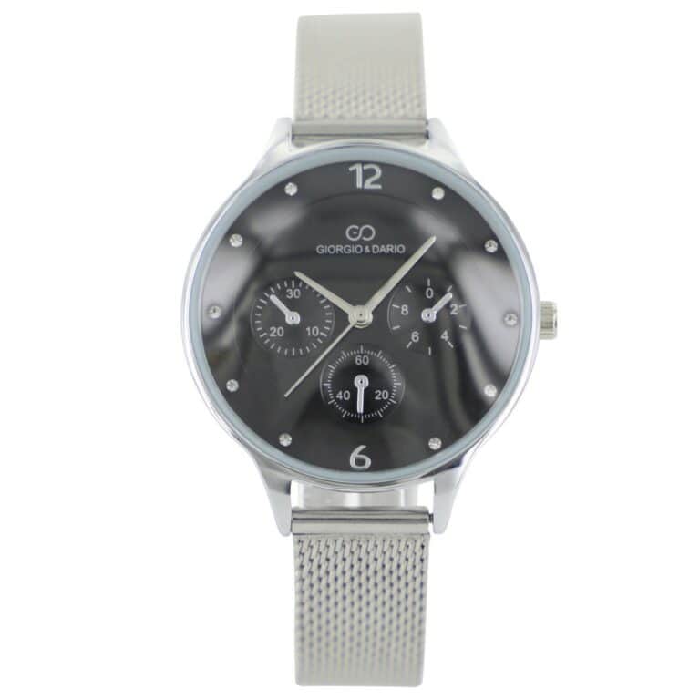 Splendide Coffret Montre Femme Milanais Argent GIORGIO