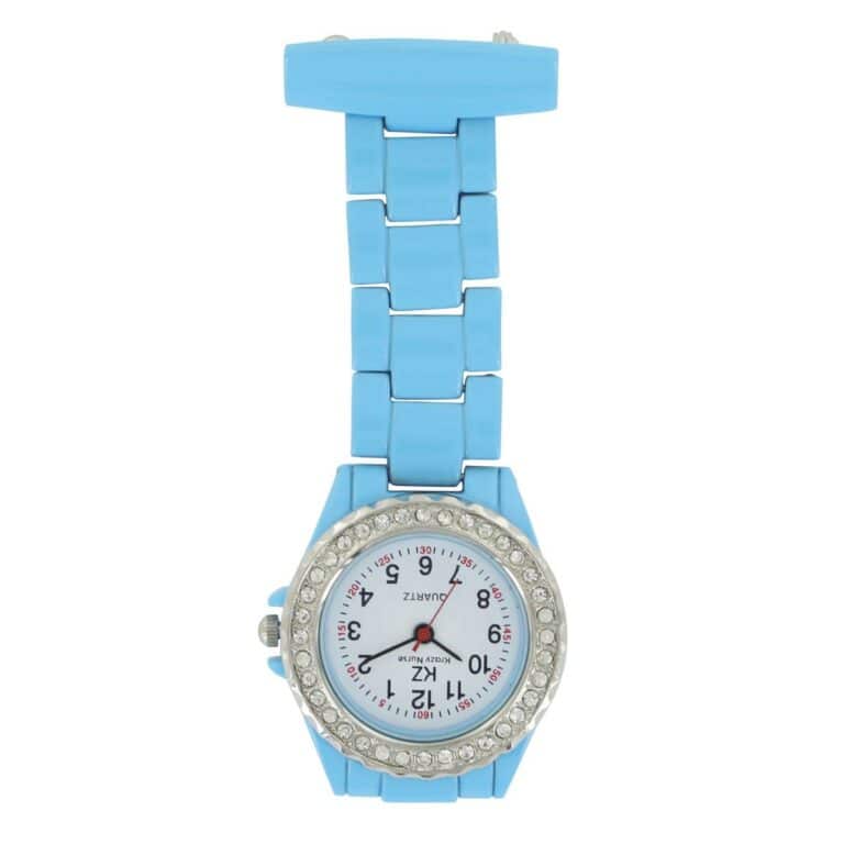 Montre Infirmière en Métal Bleu KRAZY