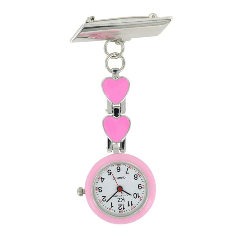 Jolie Montre Infirmière Coeur Métal Rose KRAZY