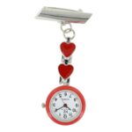 Montre Infirmière Coeur Métal Couleur Rouge KRAZY