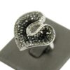 Bague Femme Feuille Strass DAPHNEE