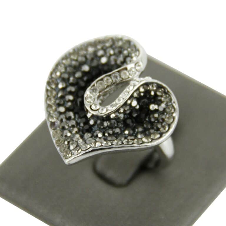 Bague Femme Feuille Strass DAPHNEE