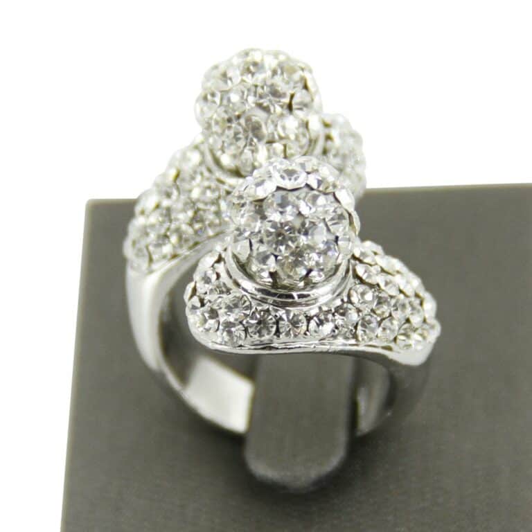 Bague Femme Boules Strass DAPHNEE
