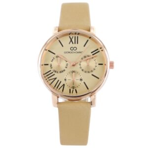 Montre de Femme Effet Chrono Beige GIORGIO